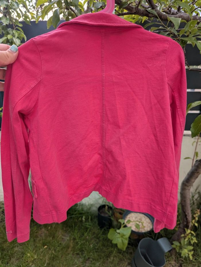 Veste rose fuchsia Lili Gaufrette 8 ans - photo numéro 4
