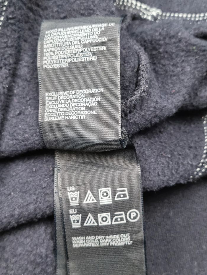 Sweat à capuche boutonné 3/4 Tommy Hilfiger bleu marine XL Femmes - photo numéro 8