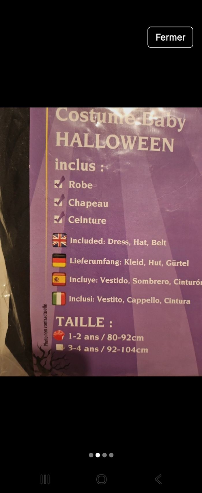 Déguisement fille sorcière - photo numéro 2