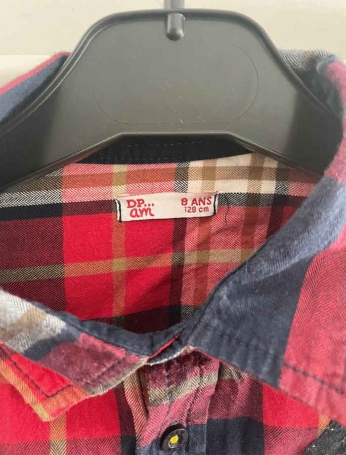 Chemise à carreaux - du pareil au même - 8ans - photo numéro 2