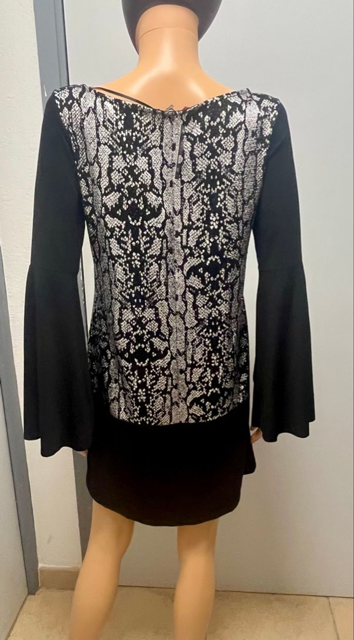 Robe fluide noir&argenté - photo numéro 7