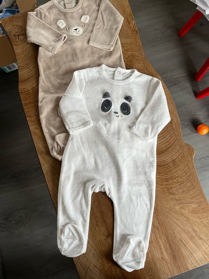 Lot 2 pyjamas bébé mixtes