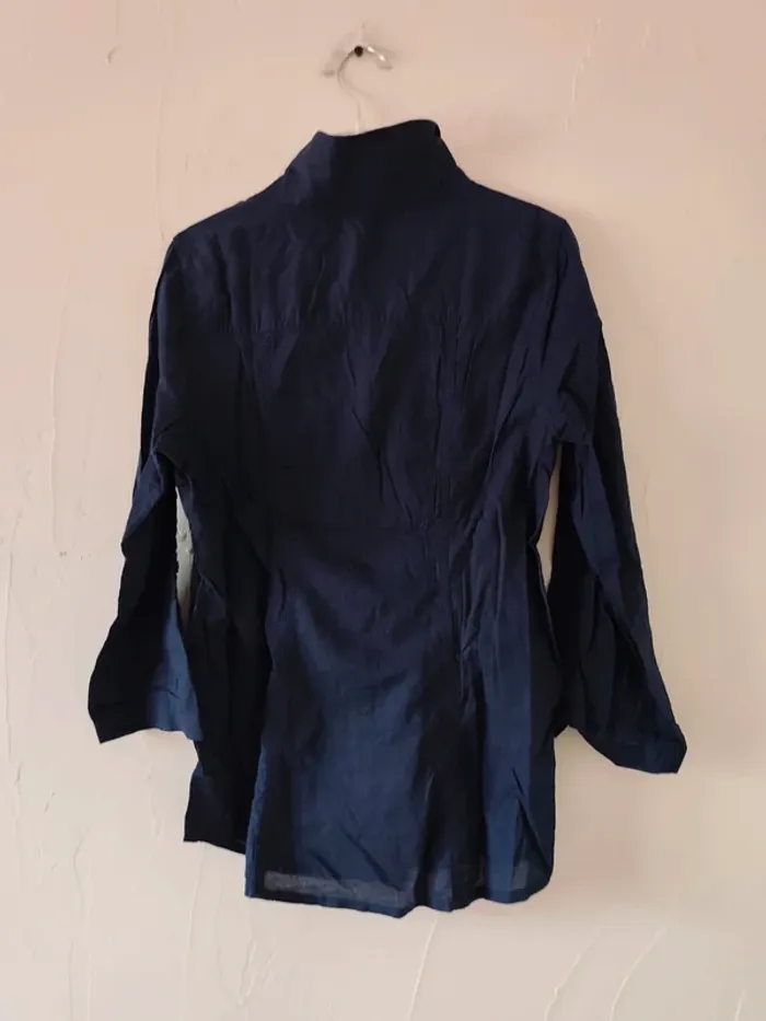 Adorable chemise bleu marine caprice de fille taille 16 ans - photo numéro 4