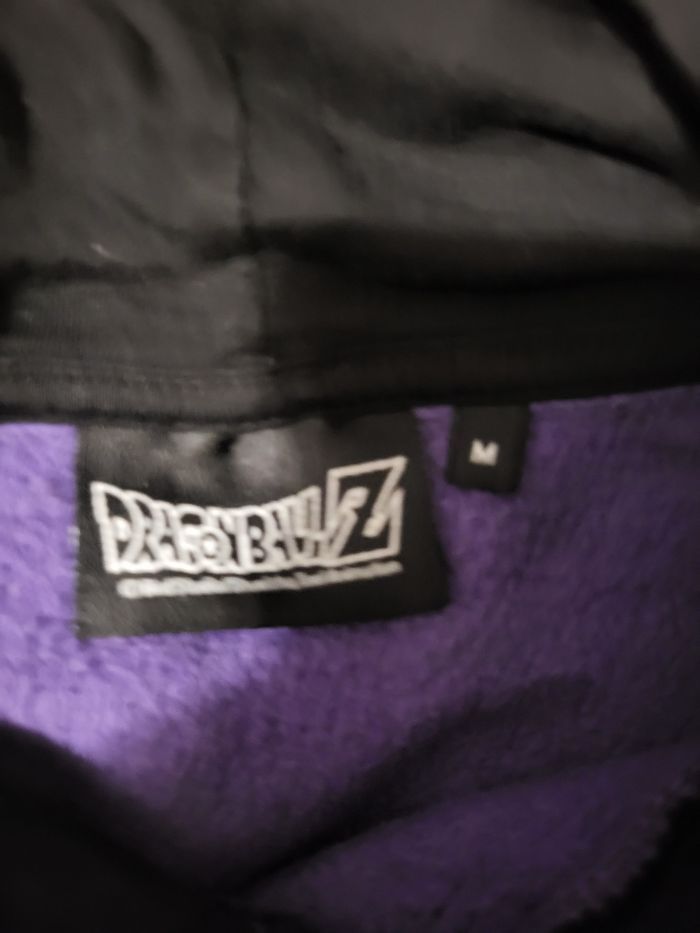 Sweat à capuche violet dragon ball taille M - photo numéro 2