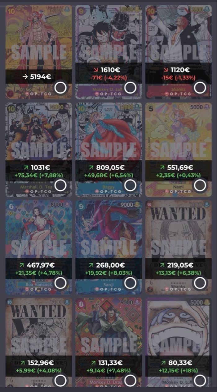 Recherche / Échange: cartes One Piece TCG - photo numéro 2