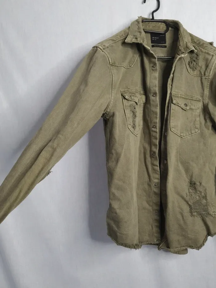 Veste en jean zara man - photo numéro 5