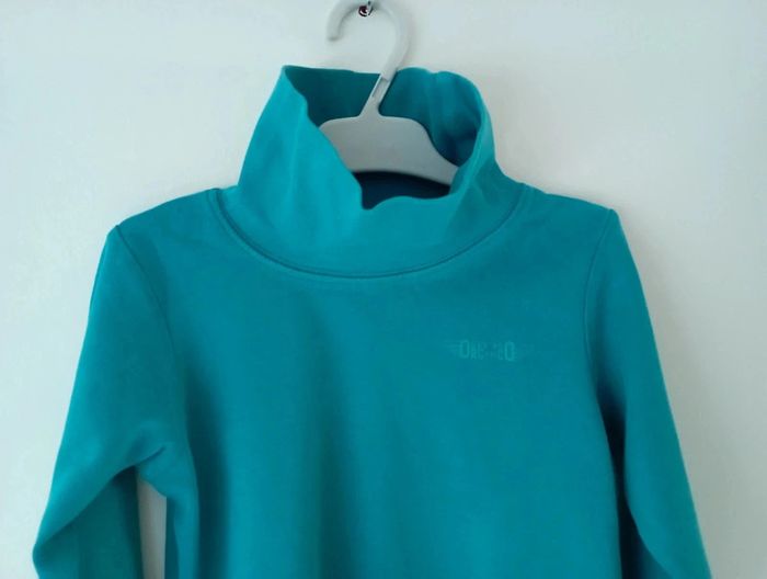 T-shirt col roulé bleu turquoise 5 ans Orchestra - photo numéro 3
