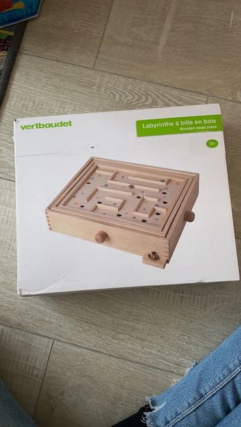 Labyrinthe à billes en bois
