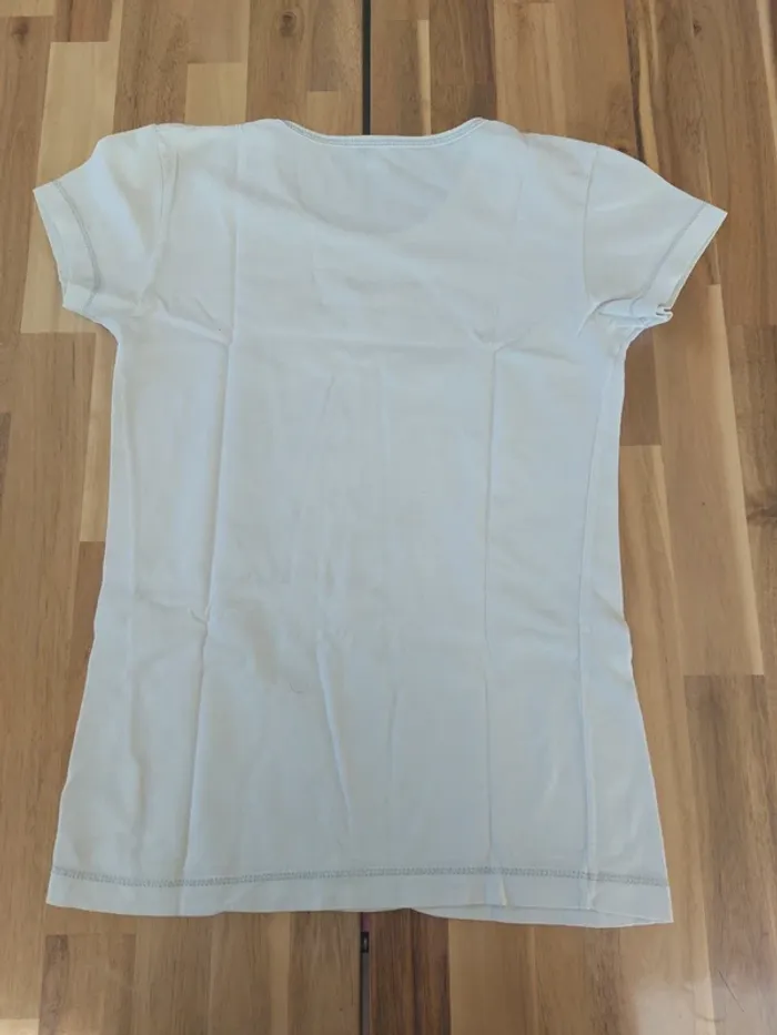 T-shirt blanc fleuri - photo numéro 2