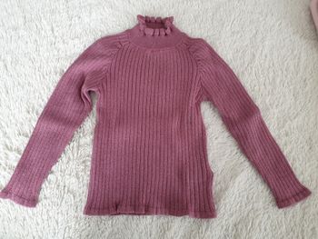 Pull col haut vieux rose - 3A - Tape à l'oeil