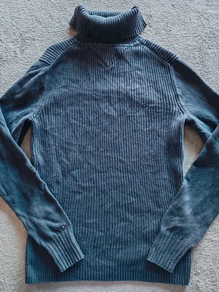 Pull col roulé Tommy Hilfiger – Maille côtelée Taille S Femme - photo numéro 2