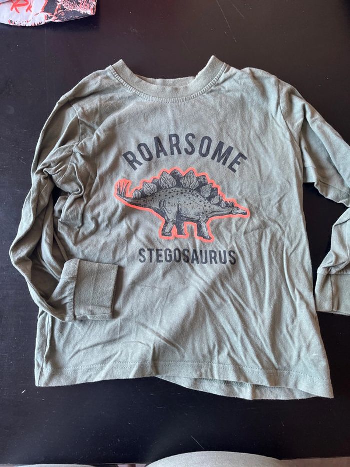 T-shirt manches longues dinosaures, 8 ans