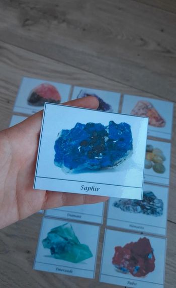 Cartes nomenclature des pierres précieuses. Géologie
