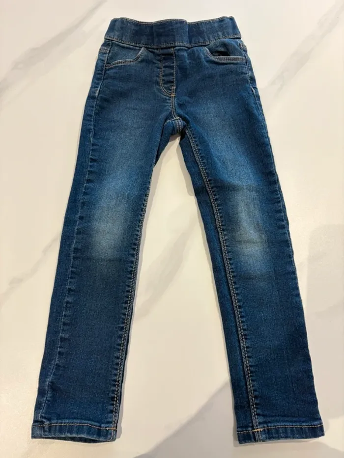 Jeans/jegging bleu 4 ans Gémo réglable