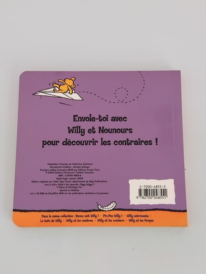 Livre WILLY ET LES CONTRAIRES - photo numéro 4