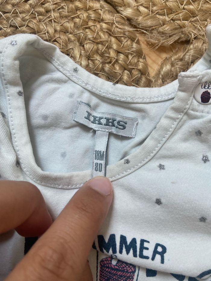 T-shirt à manches courtes blancs IKKS - photo numéro 3