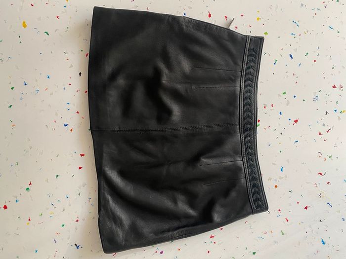 Jupe en cuir véritable - photo numéro 2
