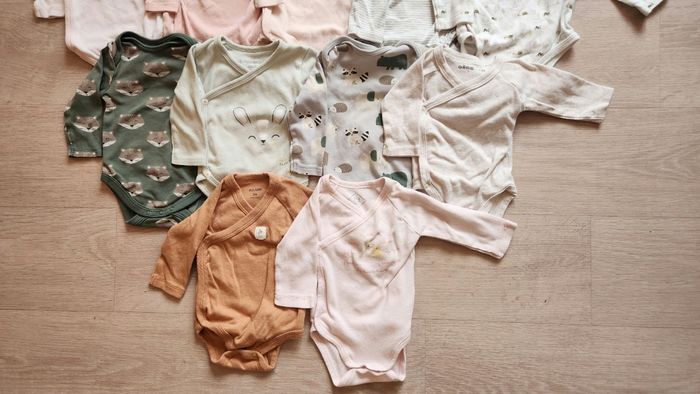Lot de 12 bodies fille manches longues – 3 mois - photo numéro 3