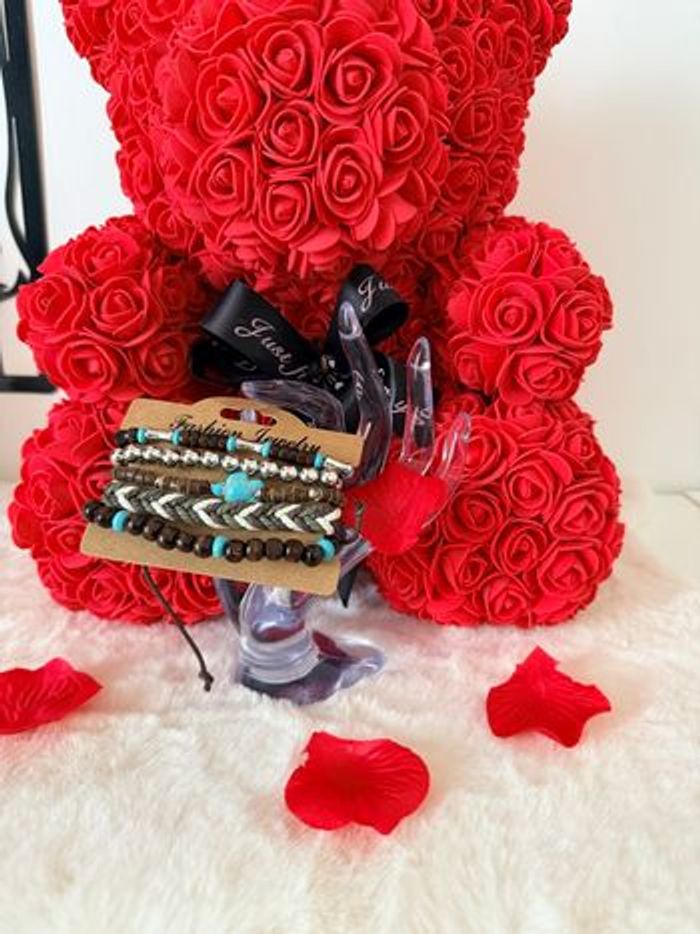 🪶 Lot de bracelets bohèmes turquoise & marron – Style artisanal chic 🪶 - photo numéro 2