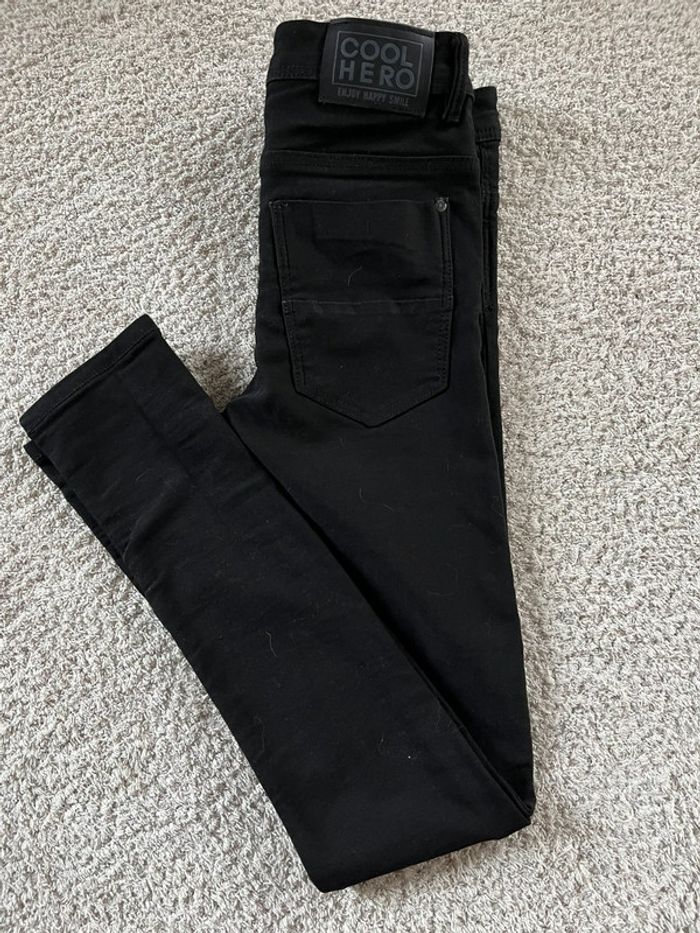 Jean noir skinny Tape à l’œil taille 14 ans