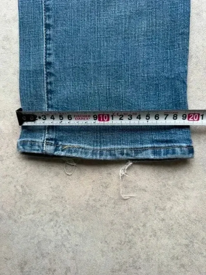 Jeans Levi's 505 W36 FR46 coupe droite bleu Femme Women pan559b - photo numéro 5