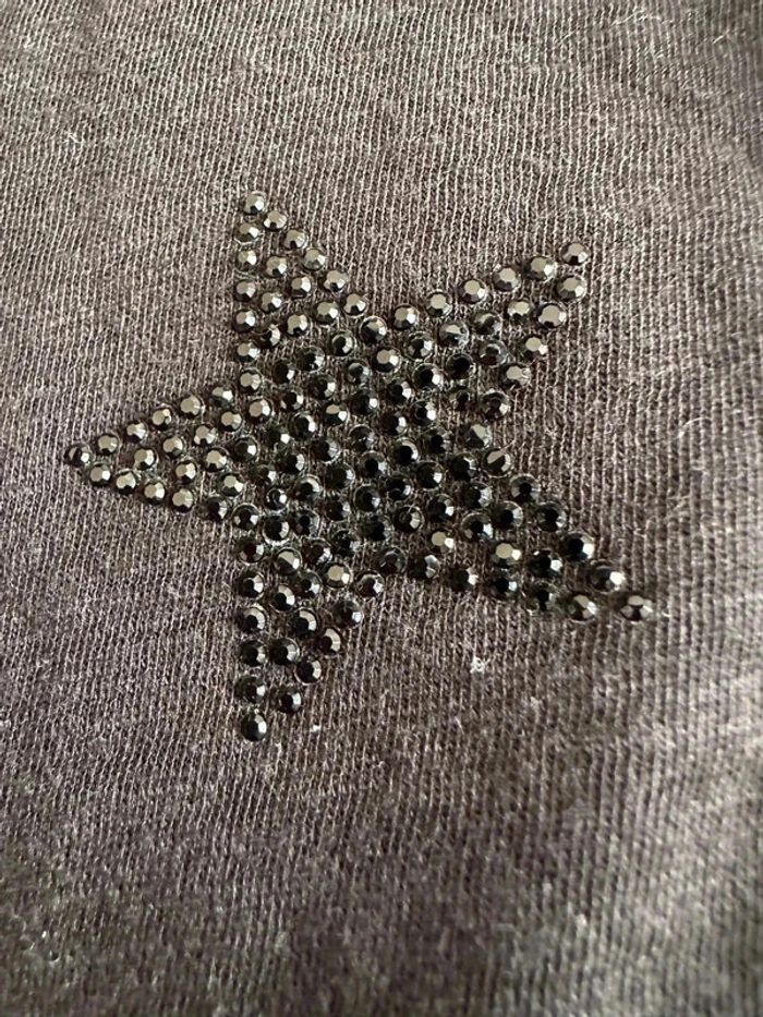 T-shirt Zadig et Voltaire T:M étoiles noir paillettes  neuf - photo numéro 5