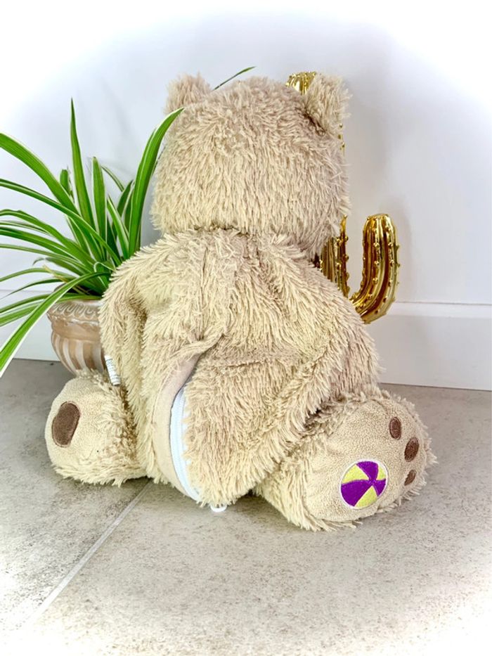 Buddy ball Peluche 🧸 Ours en boule avec rangement - photo numéro 4