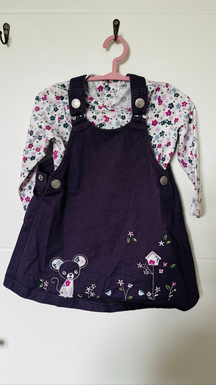 Robe en jeans violet