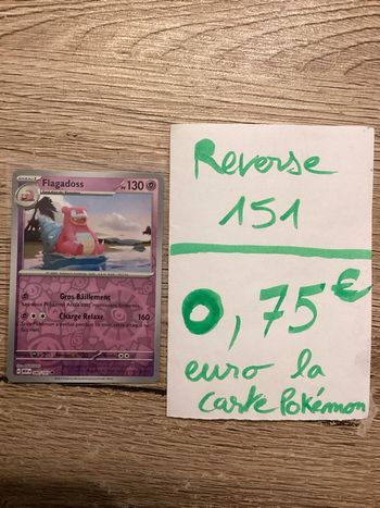 carte Pokémon flagadoss reverse 080/165 EV3.5 collection 151 FR neuf sortie de booster