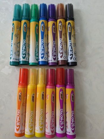 Lot de 13 feutres BIC kids Decoralo