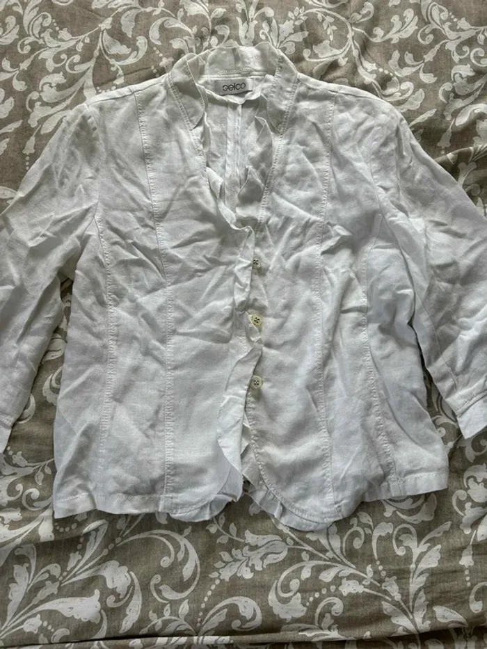 Veste blanche gelco taille 44