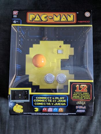 Manette Pac-man connectée avec jeux intégrés