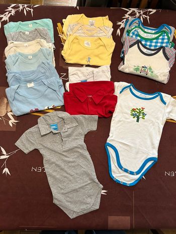 Lot 16 bodies manches courte 3 mois