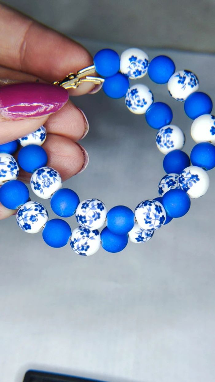 Créoles en céramique - photo numéro 5