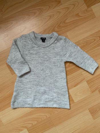 Jolie petite robe en laine grise Kiabi 3 mois
