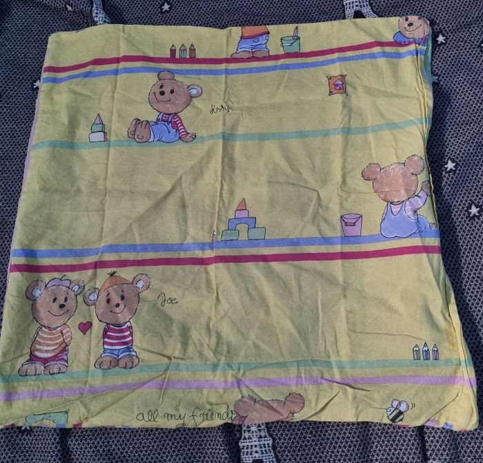 Taie d'oreiller enfants (ours en peluche)