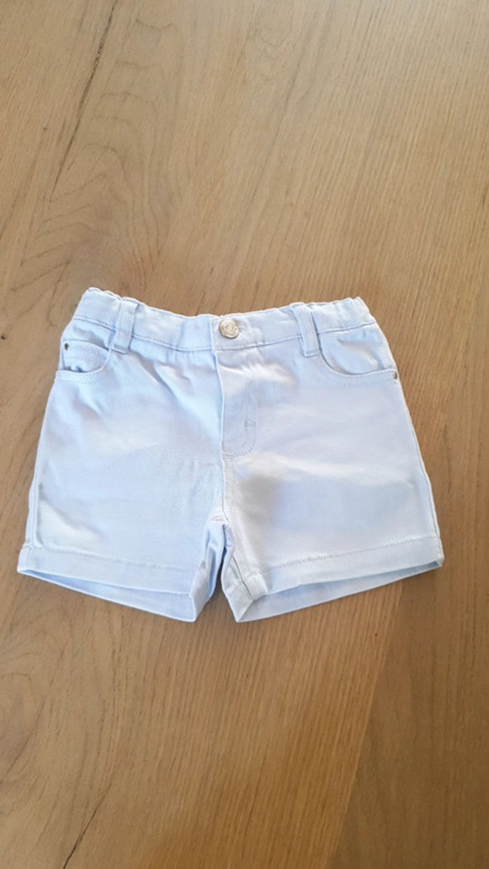 Short tutto piccolo bleu clair 12m