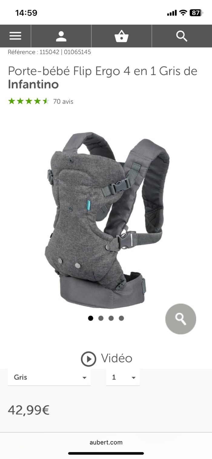 Porte-bébé Infantino - photo numéro 2