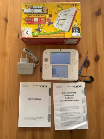 Nintendo 2DS Édition Super Mario Bros 2 Blanche & Rouge - TBE