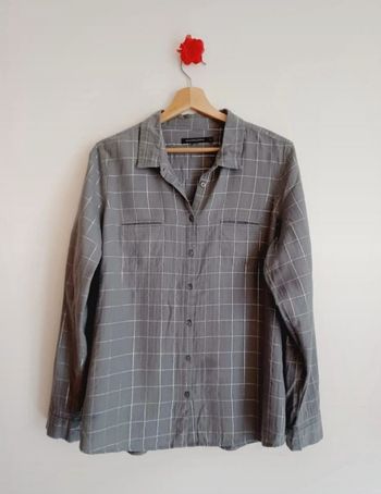 Chemisier en coton filaments argentés Monoprix Taille 42