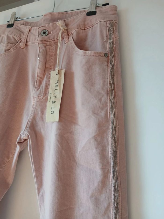 Pantalon rose pâle neuf avec étiquette de chez melly and co - photo numéro 3