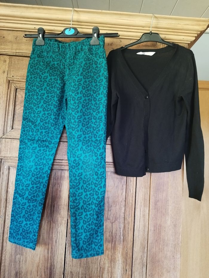 Jegging Dpam et gilet HetM t 10 ans - photo numéro 2