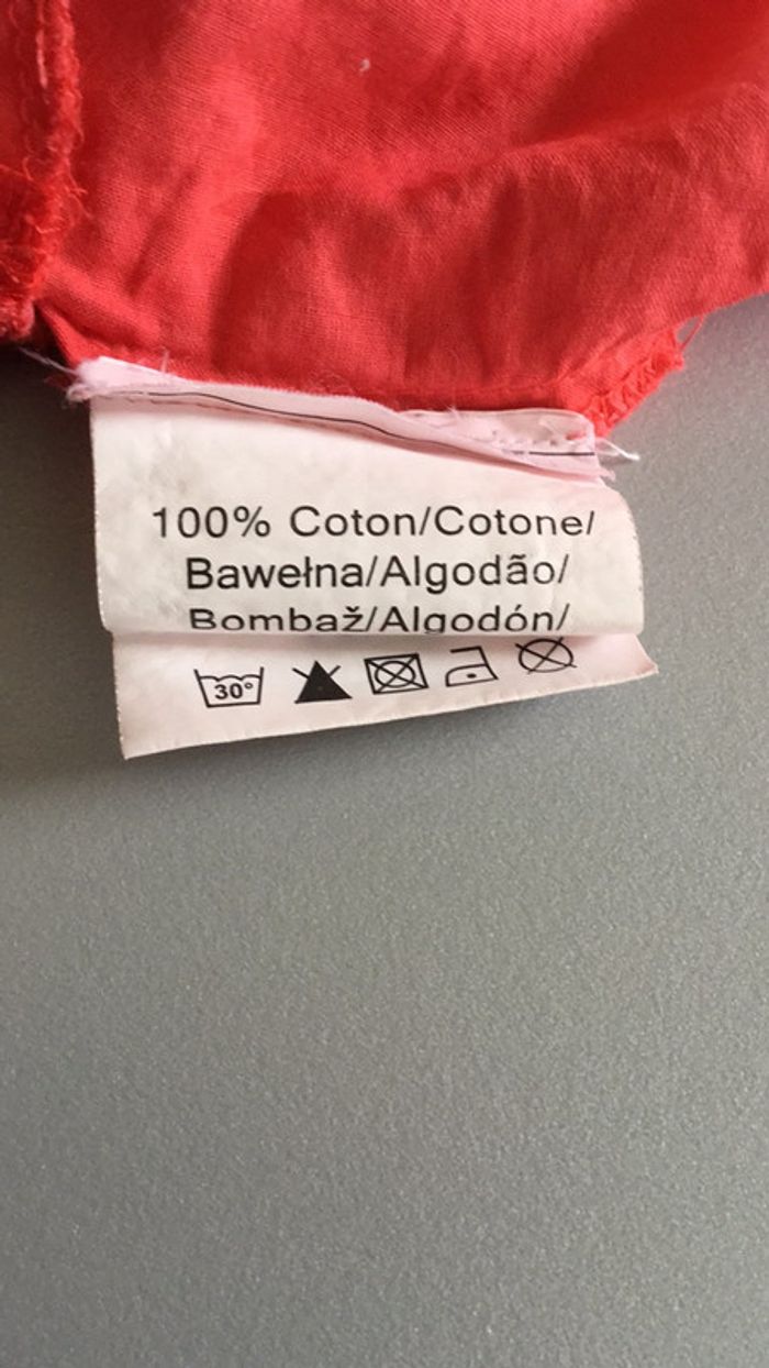 Top bretelles à volants corail 3 ans - photo numéro 5