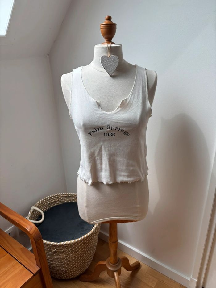 Croc top blanc - Primark - L 42/44