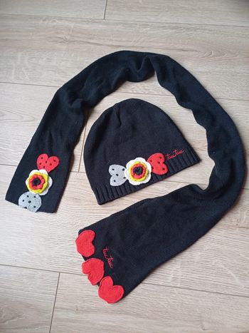 Ensemble bonnet et écharpe fille Tuc tuc