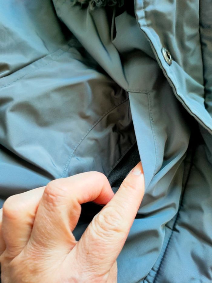 Manteau/ Parka grise chaude hiver taille 12 ans Okaïdi - photo numéro 4