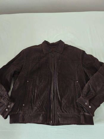 Gros blouson en cuir fourré TBS T 3xl
