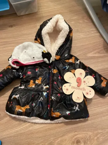Manteau réversible catimini + bonnet