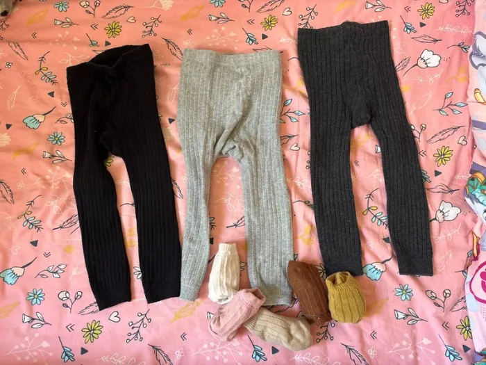 Lot collants et chaussettes