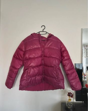 Doudoune rose avec capuche - Tissaia